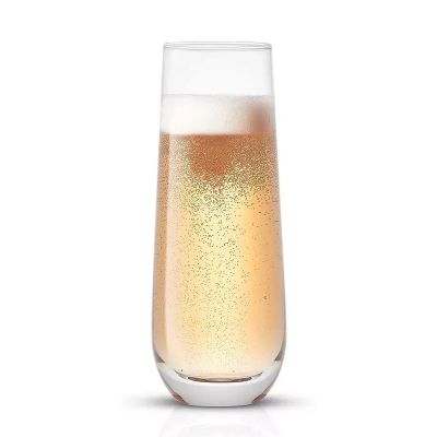 Bar Glassware Baseless Giant Stemless Champagne Flutes Glass Cocktail Highball Glass