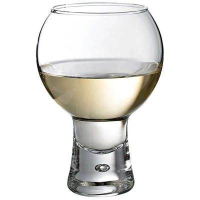 Custom Sublimation Blank Wine Glass Bubble Bottom Cocktail Glass Modern Crystal Edge Wine Glass