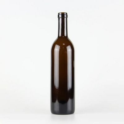 Wholesale 750ml antique green glass wine bottle