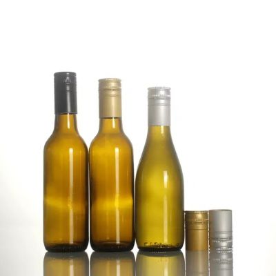 Wholesale Empty 187ml 375 Small Mini Glass Bottle with Screw Cap