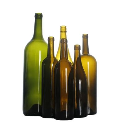 HIgh quality 750ml 500ml 1L standard Bordeaux burgundy Dry Red Wine glass bottle