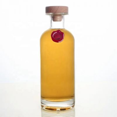 Luxury Gin Rum Brandy Spirit Whisky Vodka 700ml 750ml OSLO Apother Glass Bottle with Medal Sealing Stamp