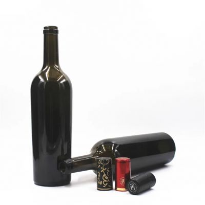 750ml 1200g dark green taper 2138 wine bottle