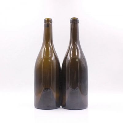 750ml 1200g dark green antique green taper 2138 BVS Screw top bordeaux Glass bottle for wine