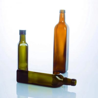 Ready to ship antique green amber clear olive oil 750 ml 500 ml 250 ml 100ml AG Marasca Dorica glass bottle with 31.5*24mm cap