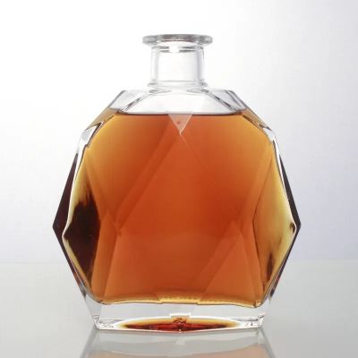 Unique Shaped Fancy Custom Empty 700ml Glass Wine Liquor Spirit glass Bottle