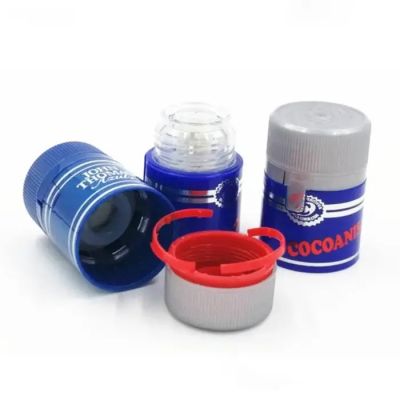 Custom Africa Popular Bottle Plastic Caps Embossing LOGO Color Liquor Vodka Whisky Bottle Closures