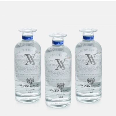 700ml 70cl super flint heavy hot foiled printing spirits liquor whisky vodka gin glass bottle