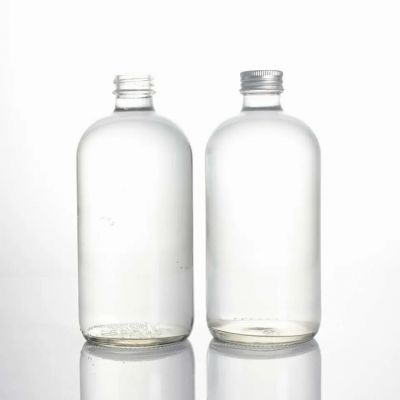 food grade 8oz round clear drinks alcohol Kombucha boston bottle