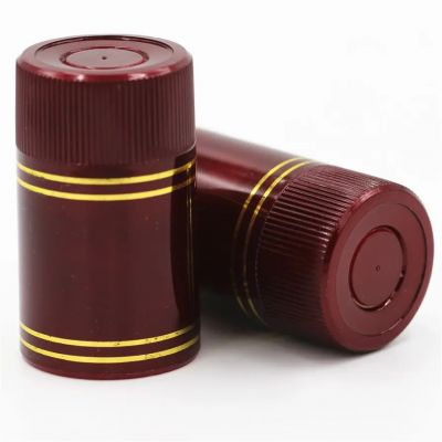 Wholesale 3347 3358 Snap On Bottle Caps Non-refillable Aluminum Plastic Liquor Vinegar Bottle Closure With Inner Pour