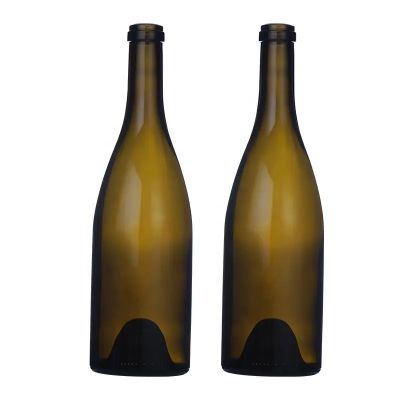 Promotional 750ml 880g antique green chardonnays wine bottles burgundy bottle