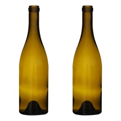 China factory sale 750ml empty glass wine bottle empty burgundy bottle