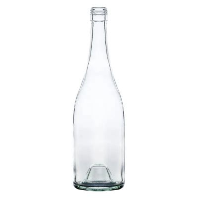Factory supplier pot-bellied glass bottle 750ml screwcap burgundy wine bottle