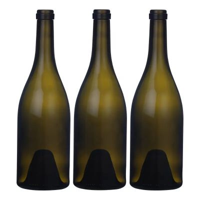 Fast Delivery Glass Wine Bottle 750ml 890g Burgundy Red Wine Bottle