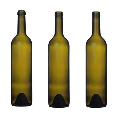 Custom design high temperature resistance rich varieties 750ml bordeaux empty wine bottles
