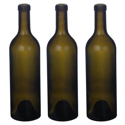 Factory supplier wholesale rich varieties smooth shock resistance empty bordeaux glass bottle