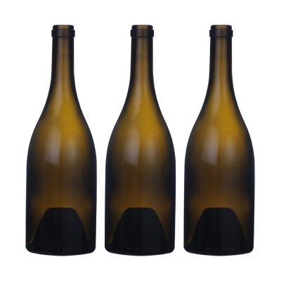Factory produced best quality lead free smooth explosive-proof burgundy glass bottle