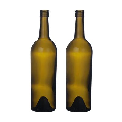 Wholesale 750ml zinfandels merlots red wine bottle bordeaux bottles
