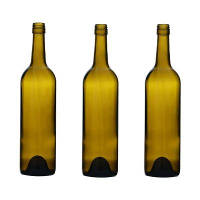 Factory Sale 750ml Empty Merlots Bottle 580g Bordeaux Shape Wine Glass Bottle