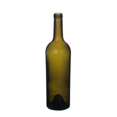 Factory Supplier Cork Finished 750ml 660g Red Wine Glass Bottle Cabernets Bottle