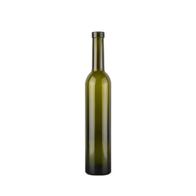 500ml Hot Sale Empty Bordeaux Wine Bottles Wholesale Round Shape Cork Cap Glass Bottle