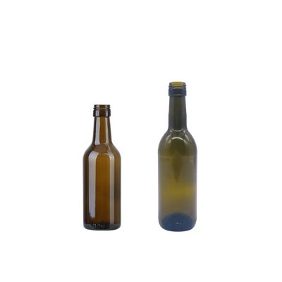 China new product small 187ml wine glass bottle with lid