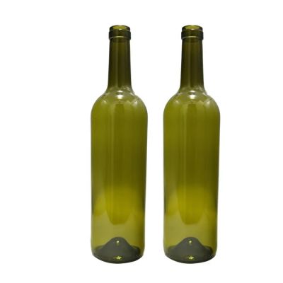 750ml Hot Sale Capacity Wholesale Empty Cork Cap Bordeaux Wine Bottles 75cl