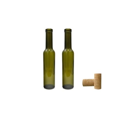 Hot Sell Reasonable Price 200ml Bordeaux Wine Antique Green Glass Bottles