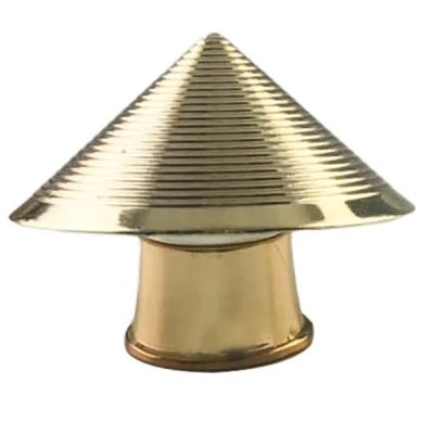 Hot sale gold unique design zamac zinc alloy perfume bottle cover cap for perfume atomizer bottle