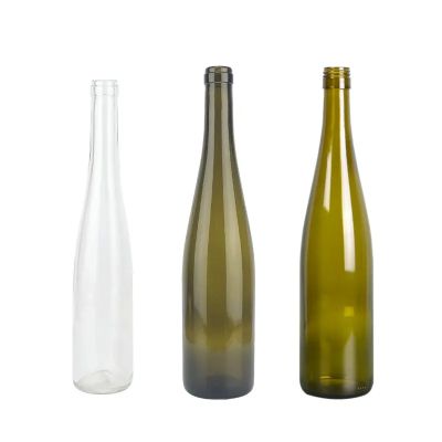 Screw top/cork 750ml Rhine bouteille en verre green color