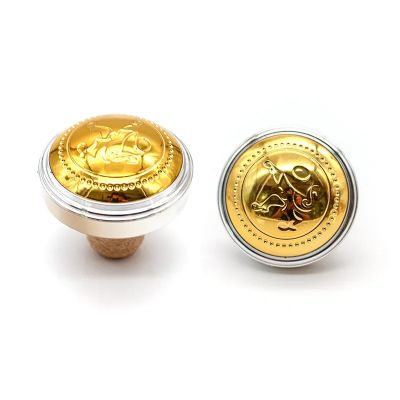 Luxury Zamac Perfume Bottle Cover 15Mm Gold Metal Zinc Alloy Perfume Bottle Cap With Logo