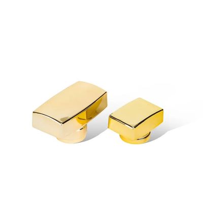 Luxury Custom Plastic T-shaped Shape Alloy Gold Perfume Caps Parfum Zamac Metal Perfume Bottle Lids