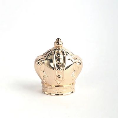 Zamac Perfume Cap Gold Luxury Crown Perfume Bottle Cap