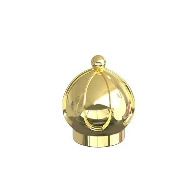 High End Factory High Quality Perfume Bottle Cap Zamac Golden Luxury Perfume Cap