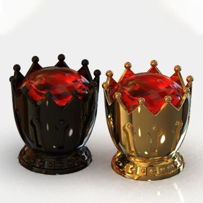 zinc alloy metal perfume bottle set auger crown shape zamac cap for FEA 15 perfume bottle cap