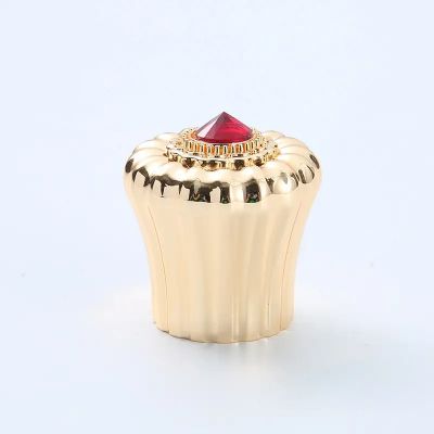 Antique New Design Custom 15Mm Metal Zamac Fea 13 Fea15 Knurled Gold King Crown Perfume Bottle Caps