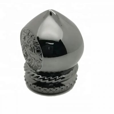 Best Selling Custom Design Gold Zamac Peach Shape Cosmetic Perfume Bottle Caps