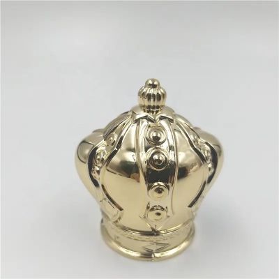 New design crown perfume cap zamac perfume cap golden for luxury fragrance package