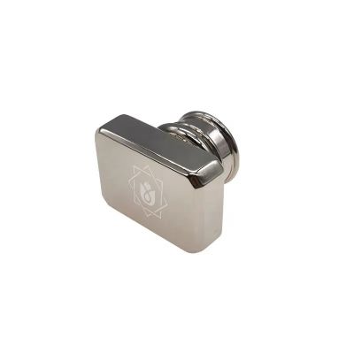 Hot Sale Zamac Square Electroplated Silver With Plastic Inner Plug Custom Parfum Metal Caps Zinc Alloy Perfume Bottle Cap