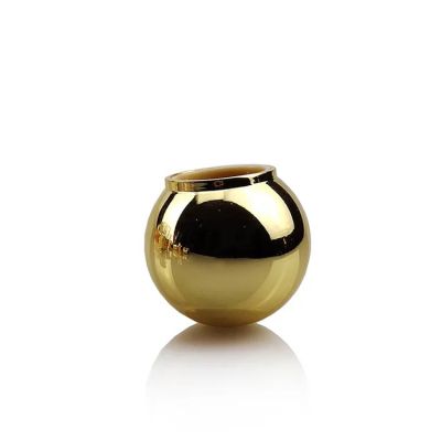 China professional factory direct luxury zinc alloy shiny matte gold round perfume cap dome 15 fea wholesale