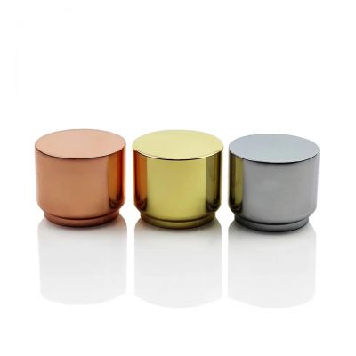 High end luxurious customized logo private label rose gold metal aluminium parfume bottle cap 15 fea