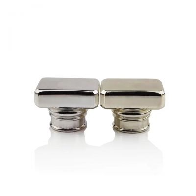 15mm fancy perfume package bottle lid unique metal zamak glossy silver gold cap perfum luxury
