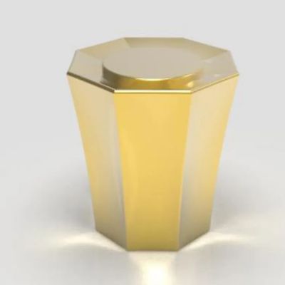 Three-dimensional concave perfume bottle cap zinc alloy material For FEA 15mm Glass bottle
