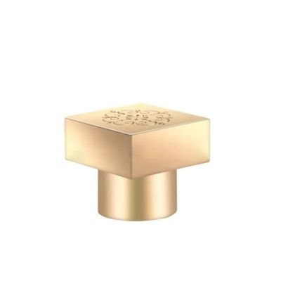 Direct Factory Luxury Bespoke Perfume Square Sharp Corners Zinc Alloy Lids Zamac Cap Customized Perfume Bottle Cap