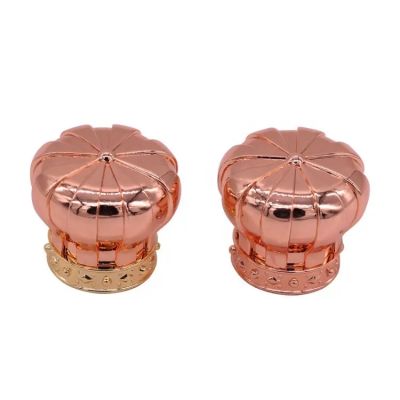 Die cast zinc alloy perfume cover perfume bottle caps manufacturers for FEA 15 glass bottle