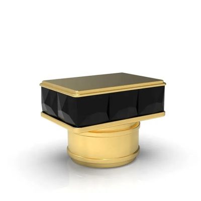 Quality Wholesale Custom Metal Zamac Perfume Bottle Cap for FEA 15 glass perfume bottle 15mm