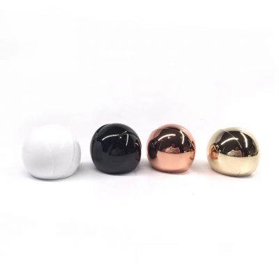 Chinese Manufacture Round Zamac Perfume Bottle Cap Ball Shape Perfume Cover Luxury Gold Zamac Ball Cap For Perfumes