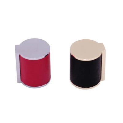 Custom Zinc Alloy Die Cast Perfume Bottle Leather Cap Zinc Alloy Perfume Leather Cover