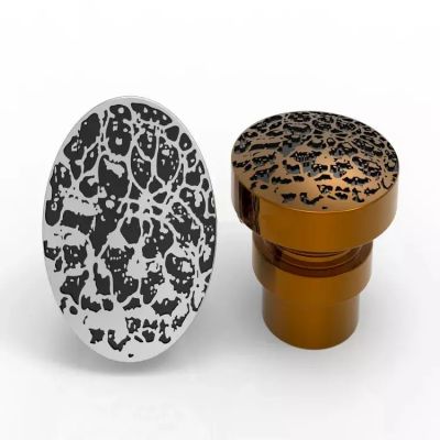 Custom Logo Luxury Zinc Alloy Perfume Bottle Cover Zamac Perfume Cap