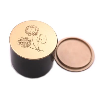 Gold Silver Rose Gold Black Candle Jar Lids Metal Lid For Candle Jar